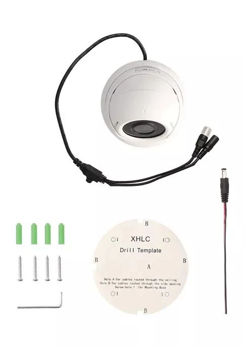 商品Spyclops|5.0-Megapixel LITE Outdoor Manual Varifocal Turret Dome Coax Camera (White),价格¥1589,第1张图片