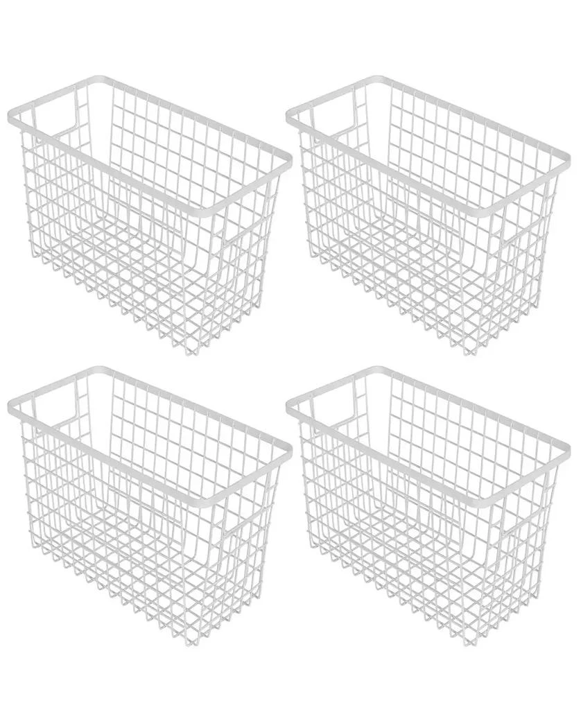商品Smart Design|Nestable 6" x 12" x 6" Basket Organizer with Handles, Set of 4,价格¥258,第1张图片