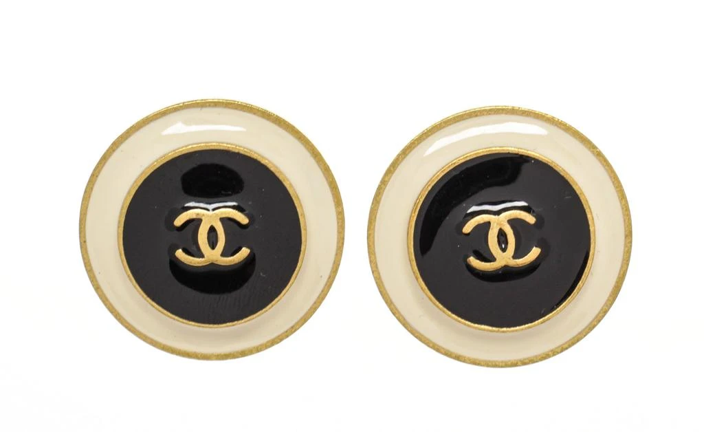 商品[二手商品] Chanel|Chanel Yellow Round CC Earring,价格¥10388,第1张图片