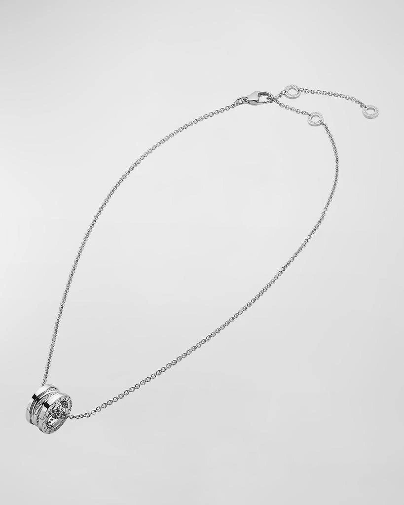 商品BVLGARI|B.Zero1 18k White Gold Diamond Pave Charm Necklace,价格¥46776,第3张图片详细描述