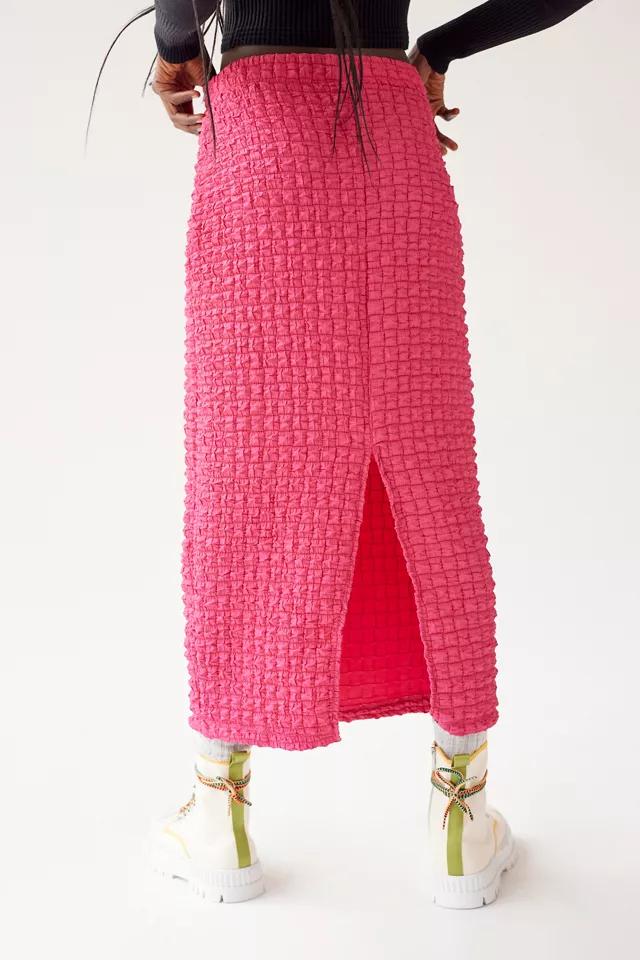 UO Kimmy Bubble Knit Midi Skirt商品第2张图片规格展示