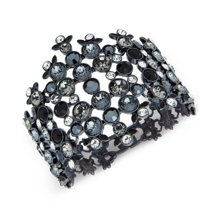 商品Givenchy|Clear & Colored Stone Wide Flex Bracelet,价格¥556,第1张图片