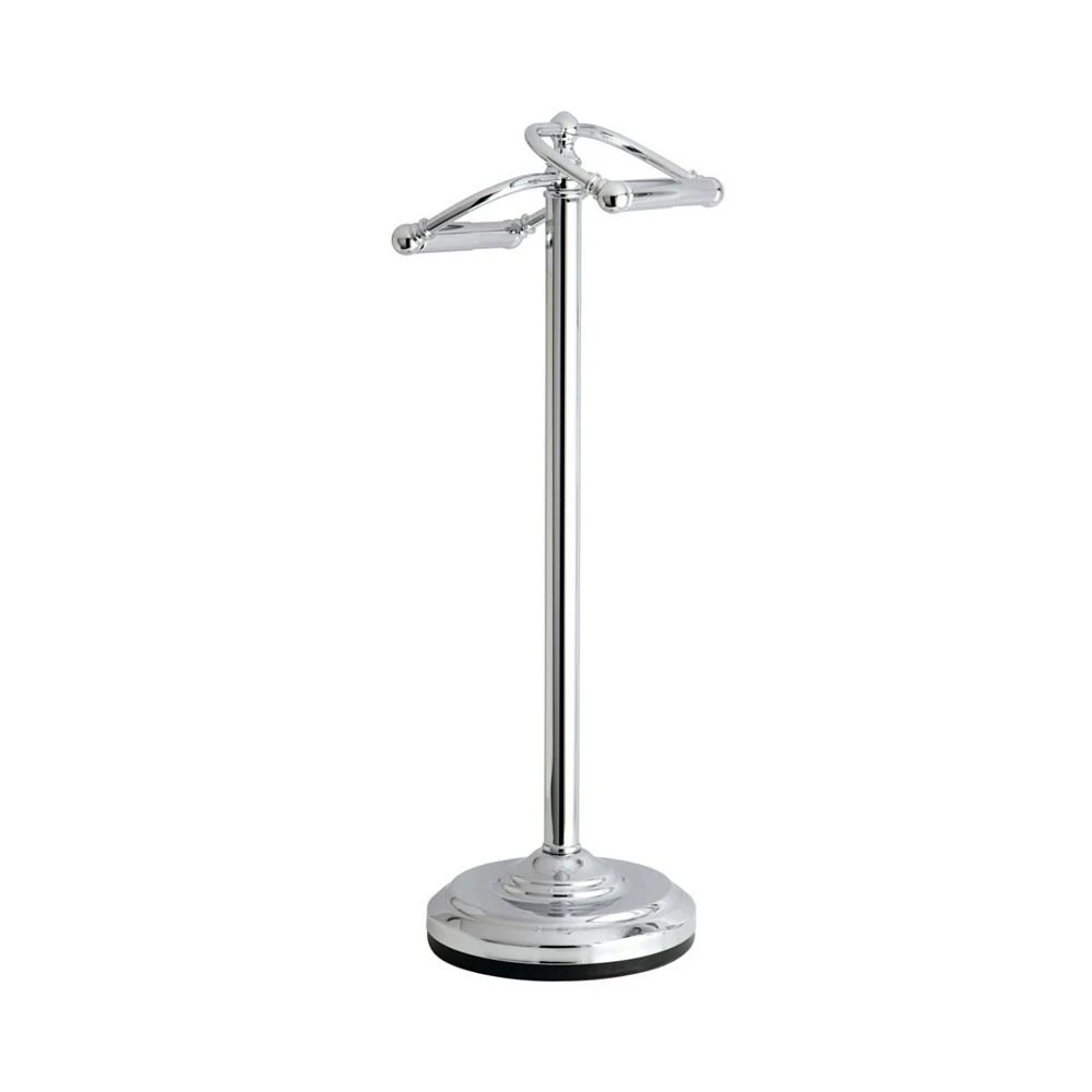 商品Kingston Brass|Vintage Freestanding Toilet Paper Holder in Polished Chrome,价格¥841,第1张图片
