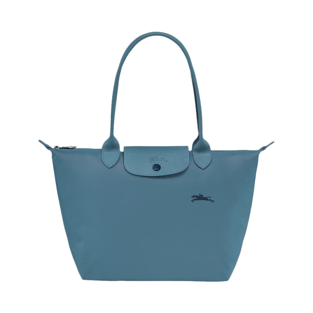 商品[国内直发] Longchamp|LONGCHAMP 女士雾霾蓝织物小号长柄可折叠手提包 2605619P58,价格¥936,第1张图片