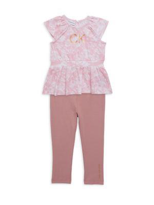 商品Calvin Klein|Little Girl's 2-Piece Tunic & Leggings,价格¥105,第1张图片