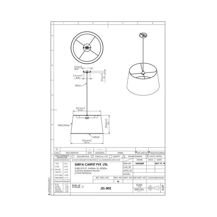 Jazlyn Ceiling Light 商品