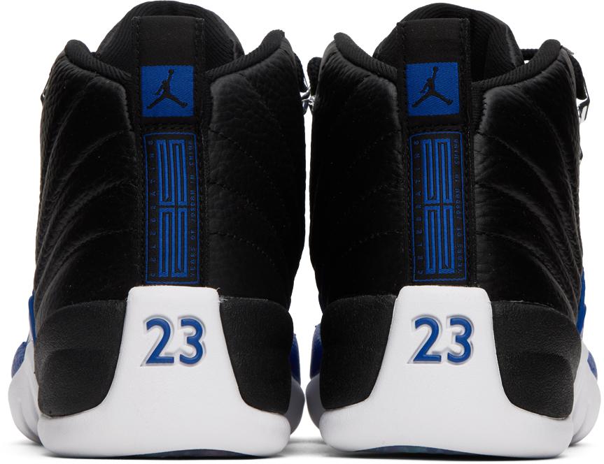 Black Air Jordan 12 Retro Sneakers商品第2张图片规格展示