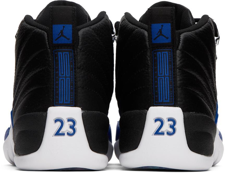 商品Jordan|Black Air Jordan 12 Retro Sneakers,价格¥1198,第4张图片详细描述