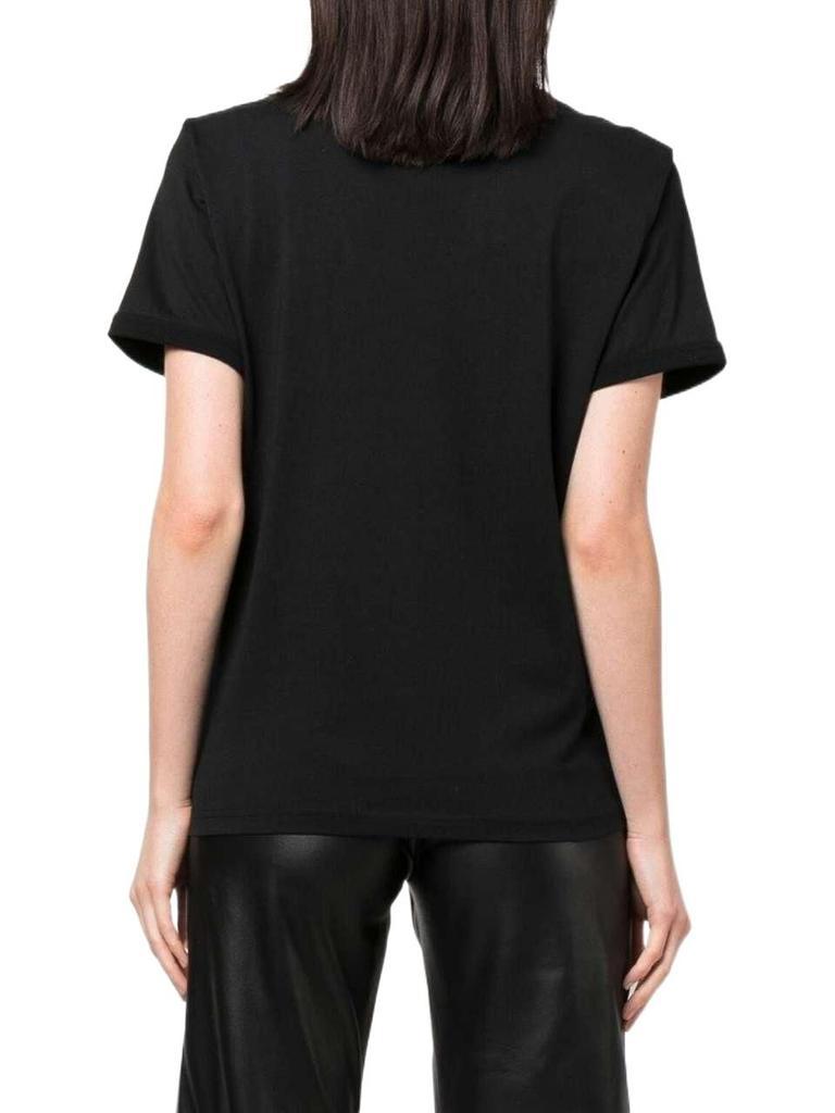 商品Lanvin|Lanvin Women's  Black Cotton T Shirt,价格¥2418,第6张图片详细描述