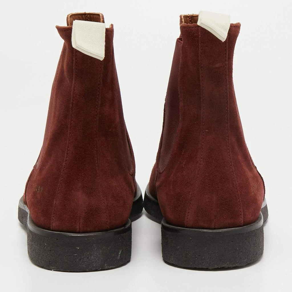 商品Common Projects|Common Projects Brown Suede Chelsea Boots Size 41,价格¥1021,第5张图片详细描述