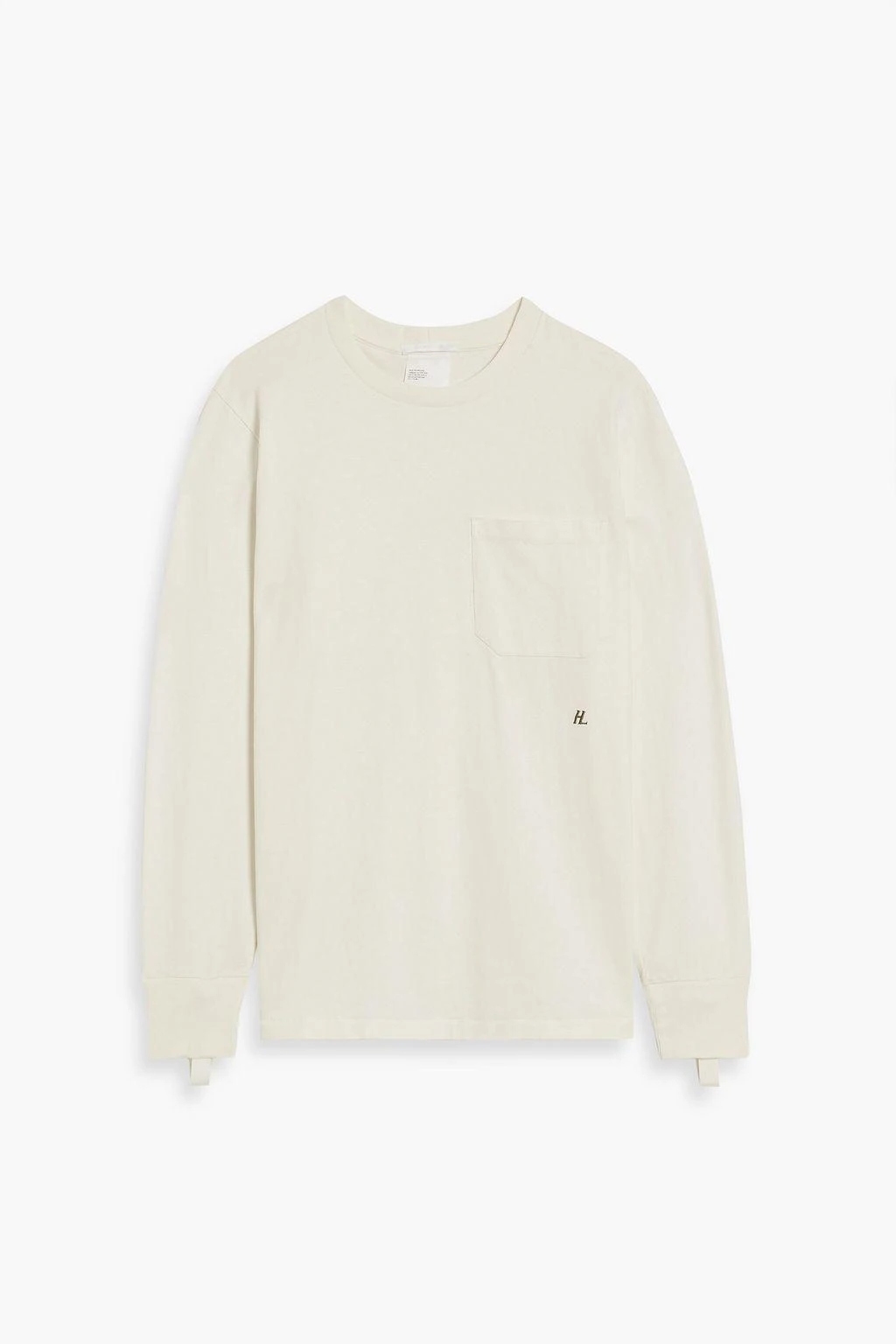 商品Helmut Lang|Buckled-detailed cotton T-shirt,价格¥735,第1张图片