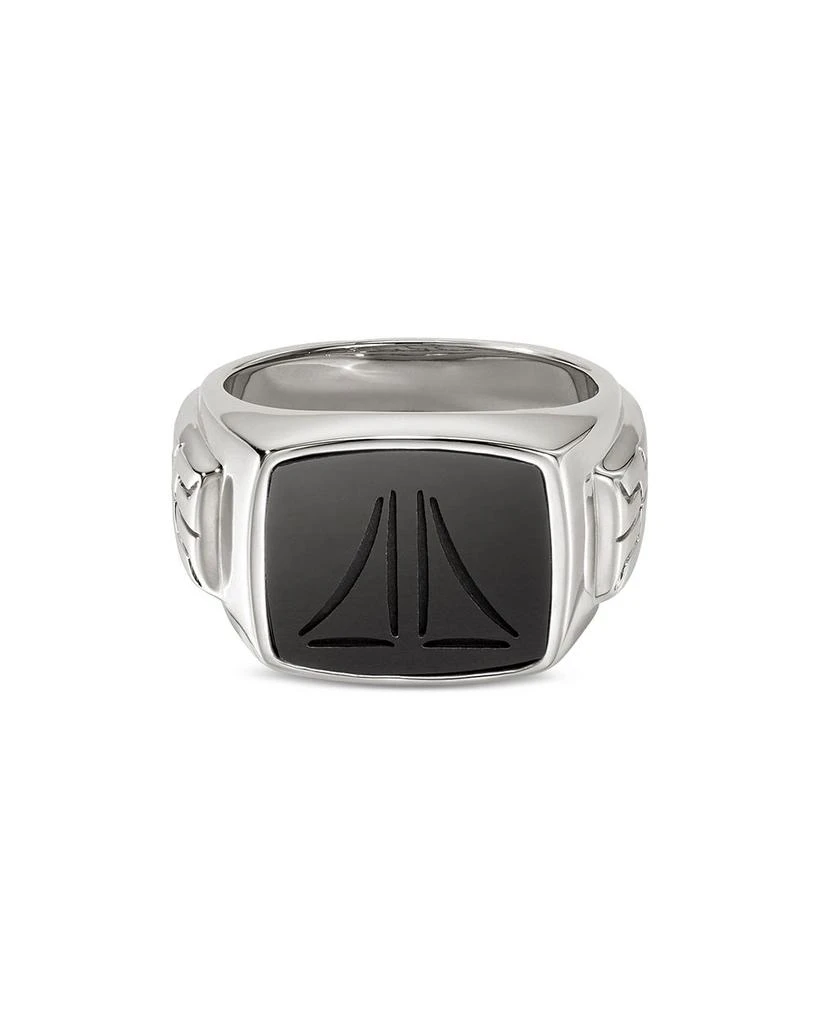 商品John Hardy|Sterling Silver Onyx Signet Ring,价格¥6807,第1张图片