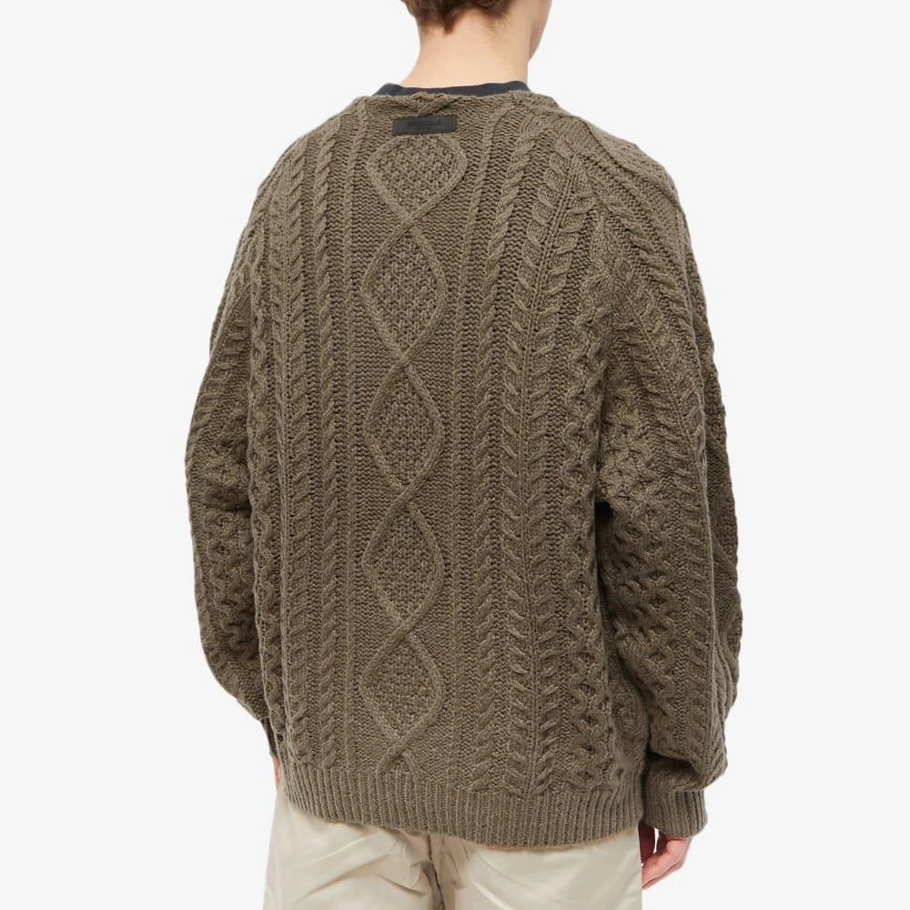 商品Essentials|Fear of God ESSENTIALS Cable Knit - Wood,价格¥637,第3张图片详细描述