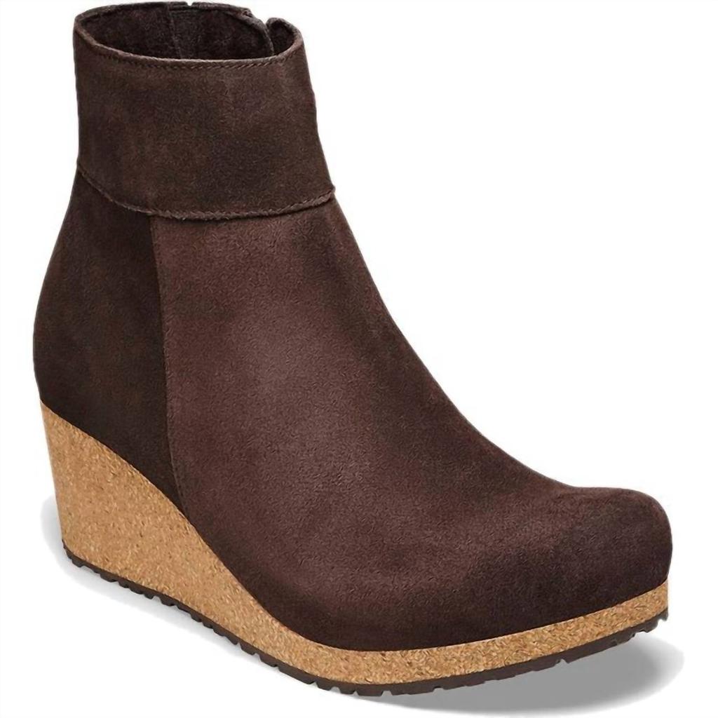 Bota de mulher Ebba de cano curto na cor chá escuro image 2