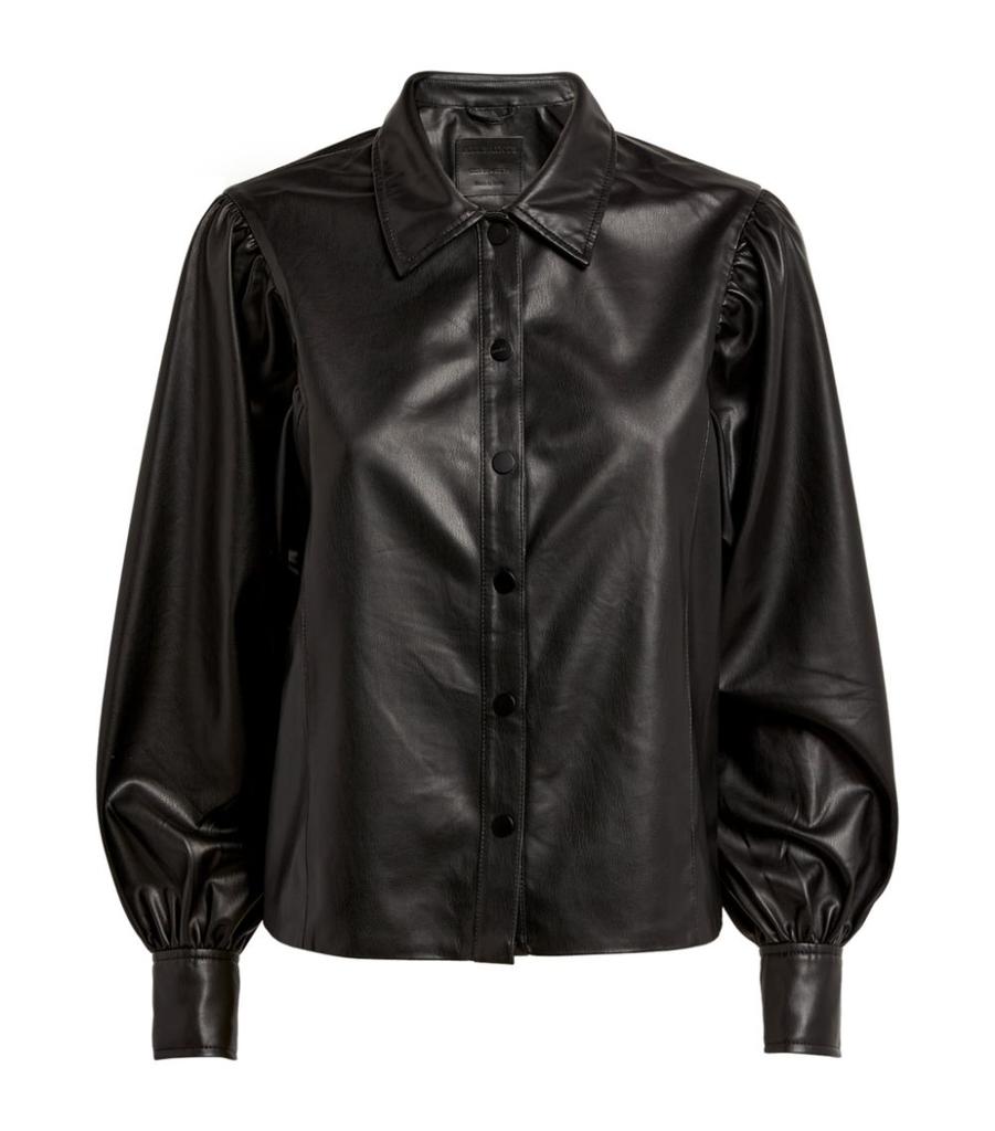 Faux Leather Bella Shirt商品第1张图片规格展示