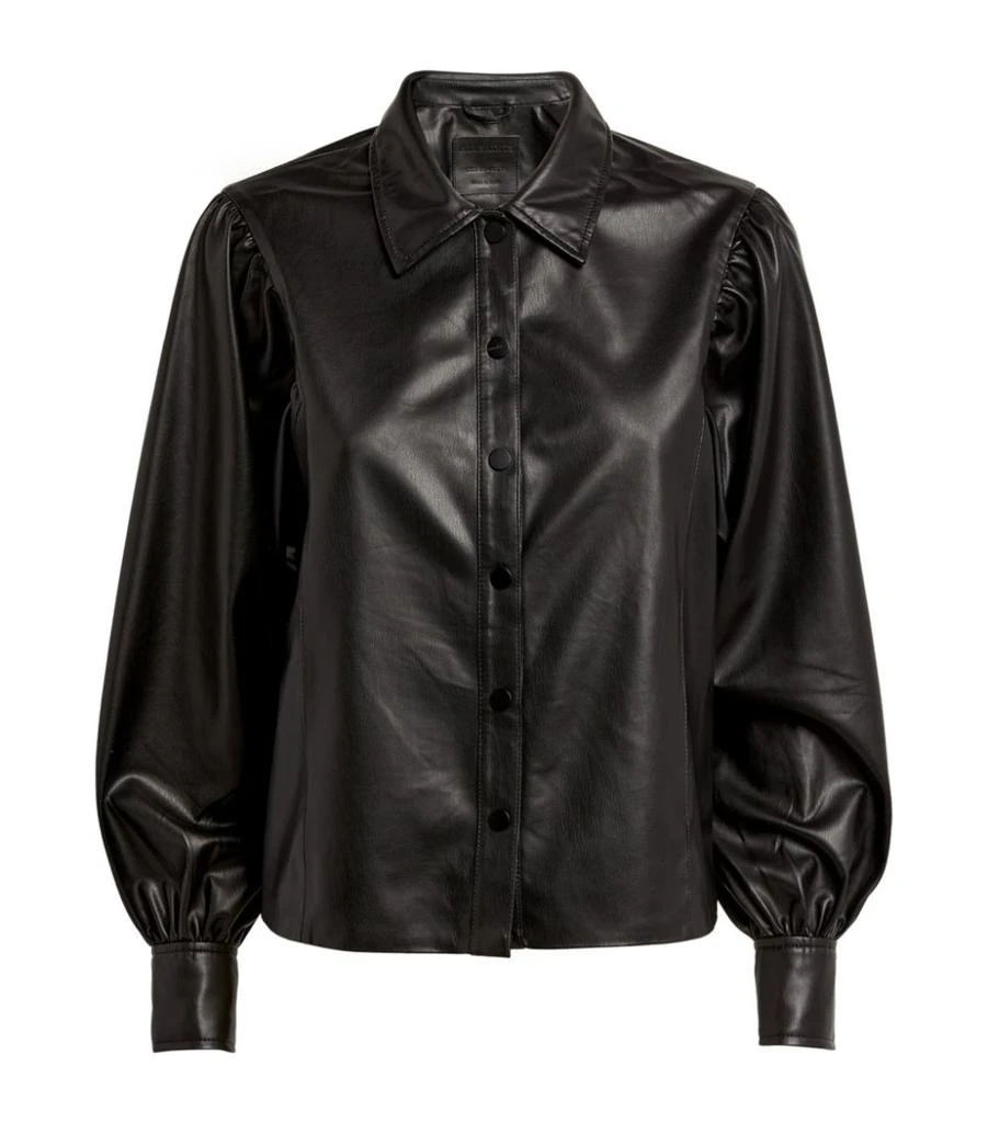 商品ALL SAINTS|Faux Leather Bella Shirt,价格¥702,第1张图片