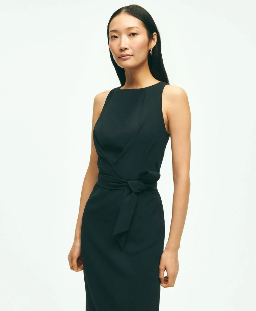 商品Brooks Brothers|Sleeveless Fine Twill Crepe Sheath Dress,价格¥1039,第3张图片详细描述