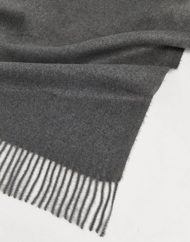 商品Mango|Mango poly fringe scarf in grey - GREY,价格¥123,第4张图片详细描述