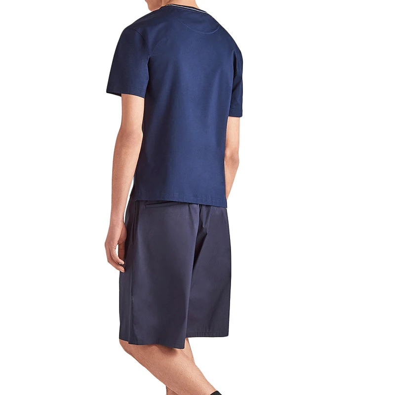【预售3-7天】PRADA/普拉达 22年秋冬新款 男士蓝色纯棉短袖T恤UJN797_710_F0008_S_221 商品