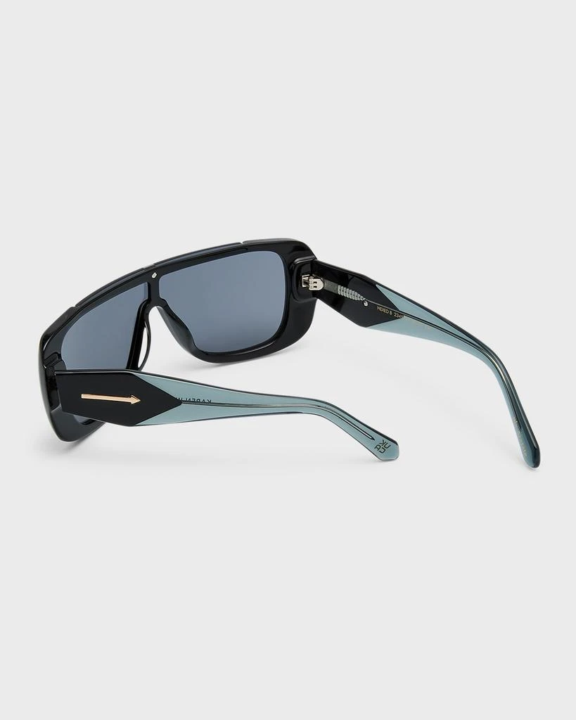 商品KAREN WALKER|Logo Acetate Shield Sunglasses,价格¥1747,第2张图片详细描述