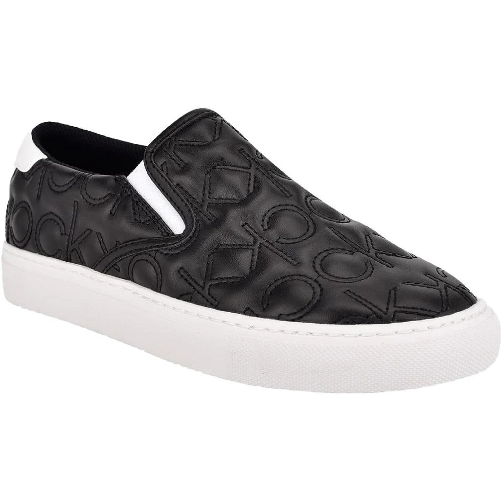 商品Calvin Klein|Calvin Klein Womens Geely Pleather Logo Boat Shoes,价格¥328,第1张图片
