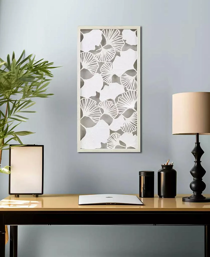 商品Martha Stewart|Lillian Framed Rice Paper Shadow Box Gingko Leaf Wall Decor Art,价格¥485,第3张图片详细描述