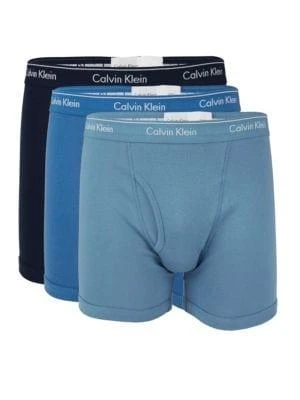 商品Calvin Klein|3-Pack Logo Cotton Boxer Briefs,价格¥165,第1张图片