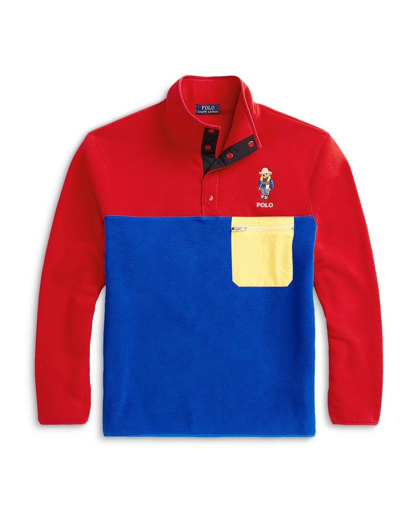 Colorblocked Polo Bear Pullover商品第6张图片规格展示