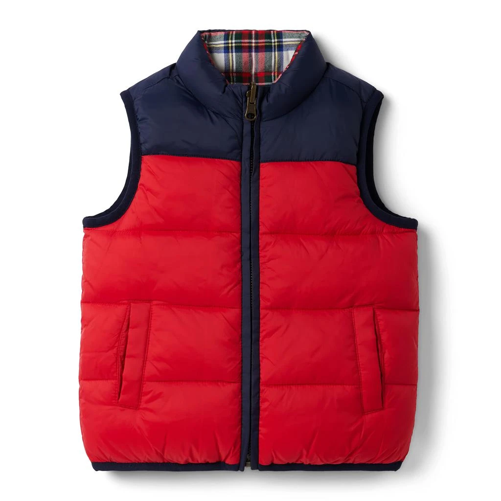 商品Janie and Jack|Reversible Puffer Vest (Toddler/Little Kids/Big Kids),价格¥364,第1张图片