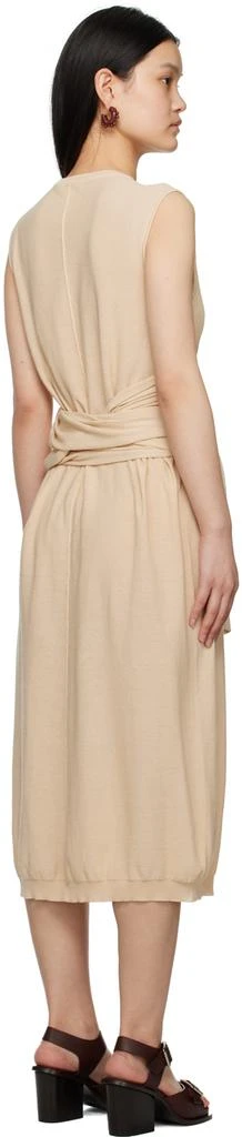 商品Lemaire|Beige Knotted Midi Dress,价格¥2542,第3张图片详细描述