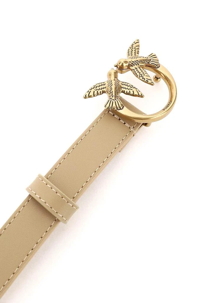 商品PINKO|Pinko Love Birds Leather Thin Belt,价格¥688,第3张图片详细描述