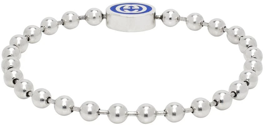 商品Gucci|Silver Ball Chain Bracelet,价格¥3094,第2张图片详细描述