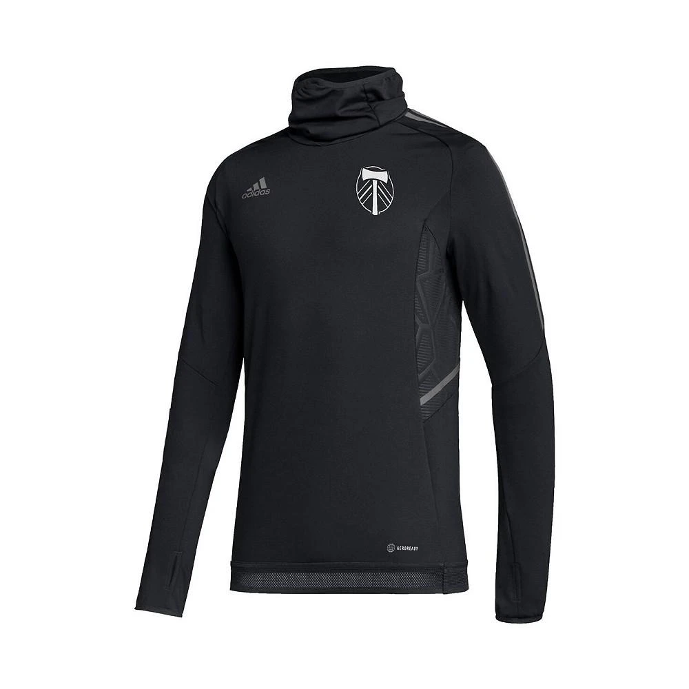 商品Adidas|Men's Black Portland Timbers COLD.RDY Raglan Warmup Pullover Jacket,价格¥732,第2张图片详细描述