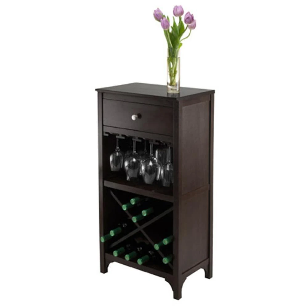 商品Hivvago|Wine Cabinet Espresso,价格¥1904,第2张图片详细描述