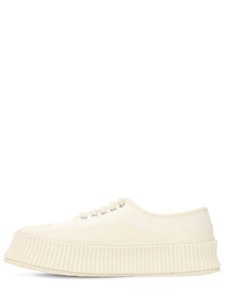 商品Jil Sander|40mm Vulcanized Cotton Canvas Sneakers,价格¥5104,第4张图片详细描述