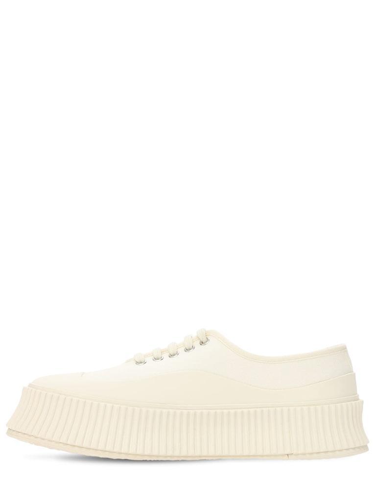 商品Jil Sander|40mm Vulcanized Cotton Canvas Sneakers,价格¥4795,第6张图片详细描述