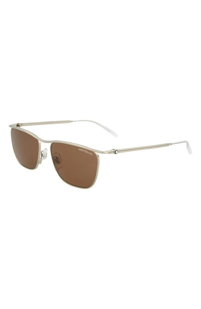商品MontBlanc|55mm Square Sunglasses,价格¥816,第2张图片详细描述