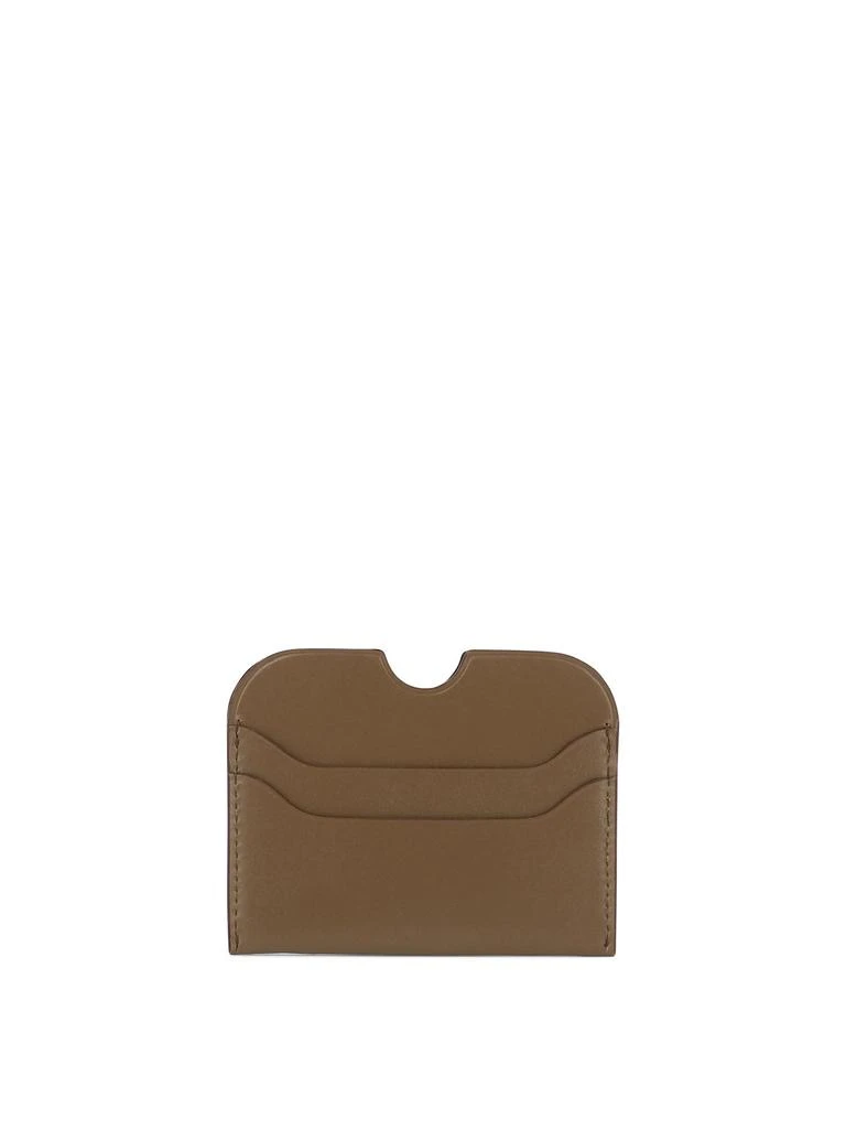 商品Acne Studios|Leather Card Holder Wallets & Card Holders Beige,价格¥682,第3张图片详细描述