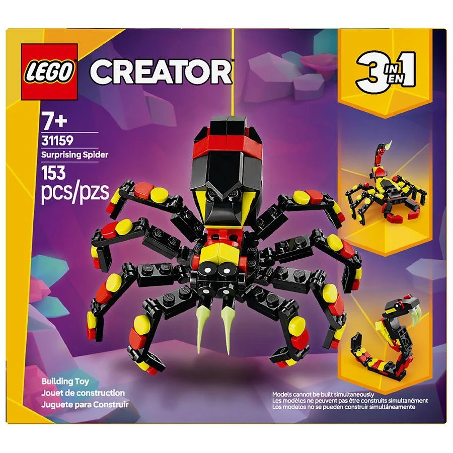 商品Lego Creator|Wild Animals: Surprising Spider 153 Pieces,价格¥95,第5张图片详细描述