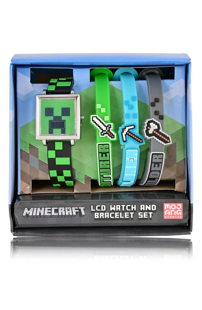 商品Accutime|Kids' Minecraft LCD Watch & Bracelet Set,价格¥56,第2张图片详细描述