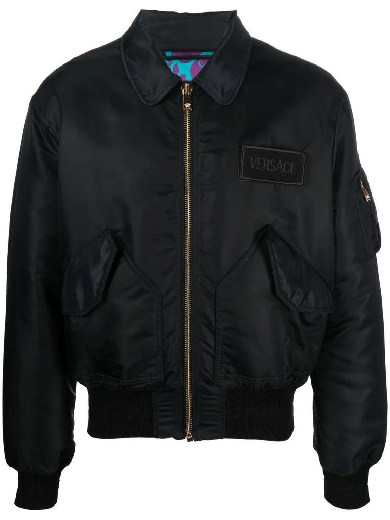 商品Versace|Logo patch bomber jacket,价格¥6038,第1张图片