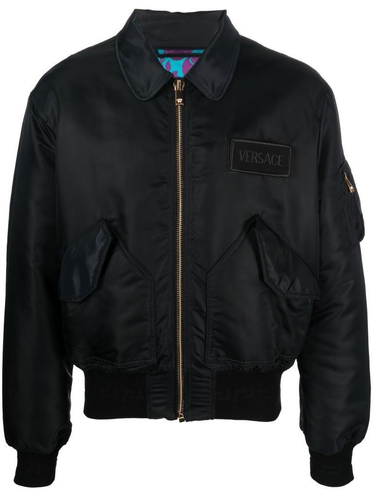 商品Versace|Logo patch bomber jacket,价格¥6631,第1张图片
