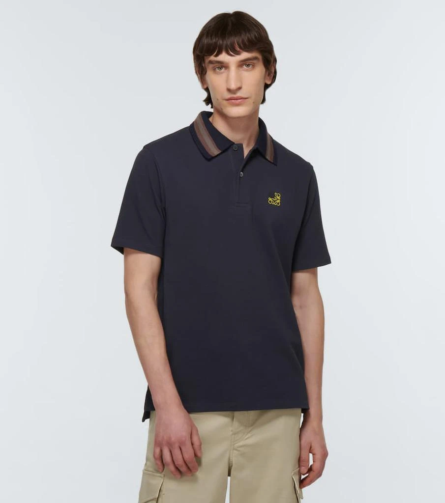 商品Loewe|Anagram cotton polo shirt,价格¥2794,第3张图片详细描述