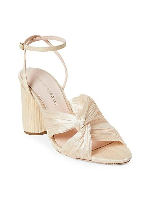 商品Loeffler Randall|Reed Pleated Twist High-Heel Sandals,价格¥1118,第4张图片详细描述