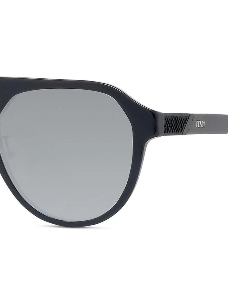 商品Fendi|Temple Logo Aviator Sunglasses,价格¥2266,第3张图片详细描述