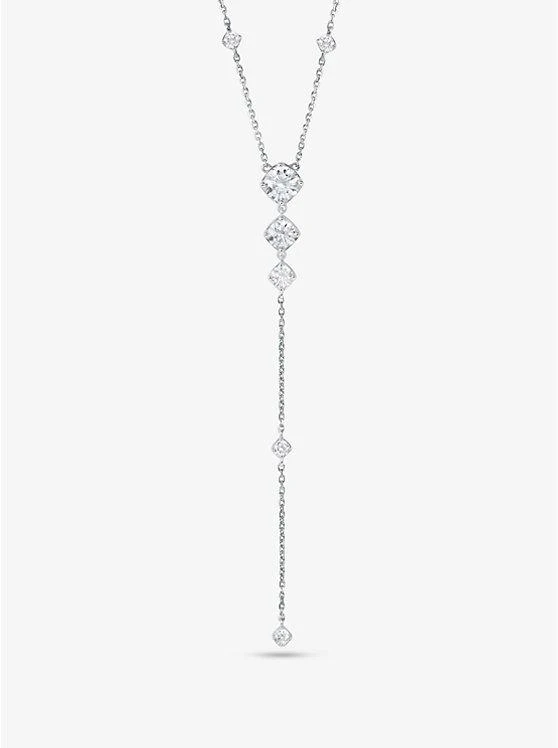 商品Michael Kors|Precious Metal-Plated Sterling Silver Cubic Zirconia Lariat Necklace,价格¥1472,第1张图片