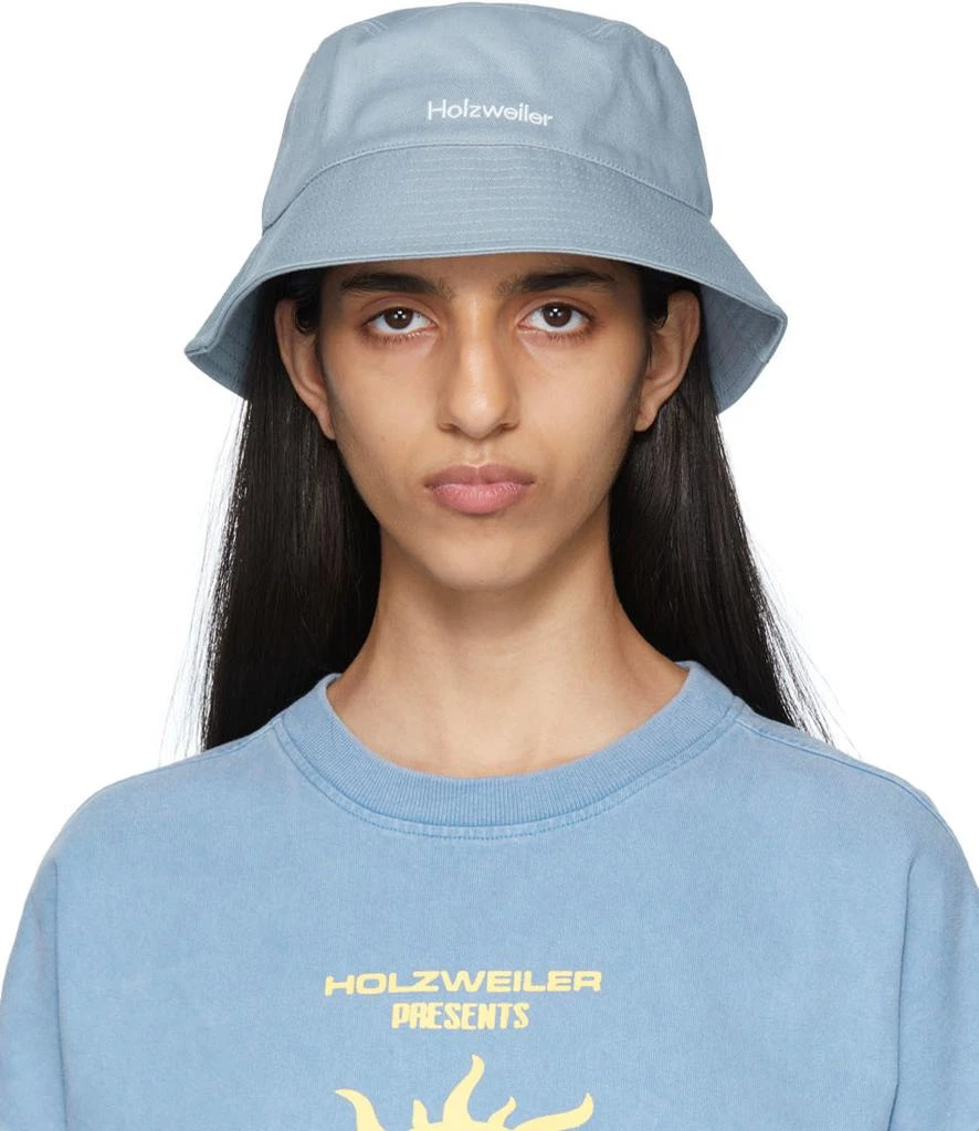 商品HOLZWEILER|Blue Pafe Bucket Hat,价格¥209,第1张图片