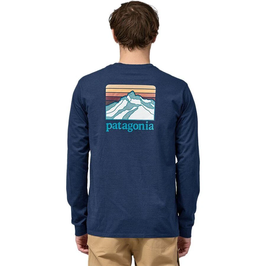 商品Patagonia|Line Logo Ridge Long-Sleeve Responsibili-T-Shirt - Men's,价格¥322,第1张图片