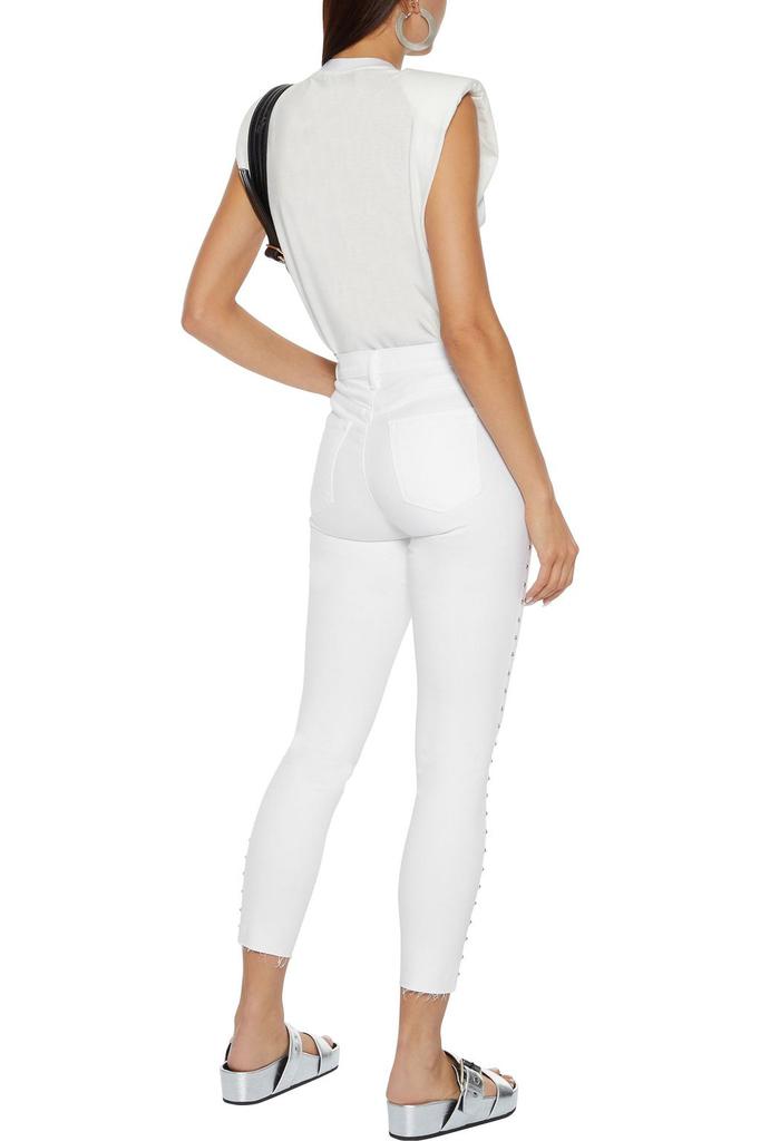 Alana cropped studded high-rise skinny jeans商品第1张图片规格展示
