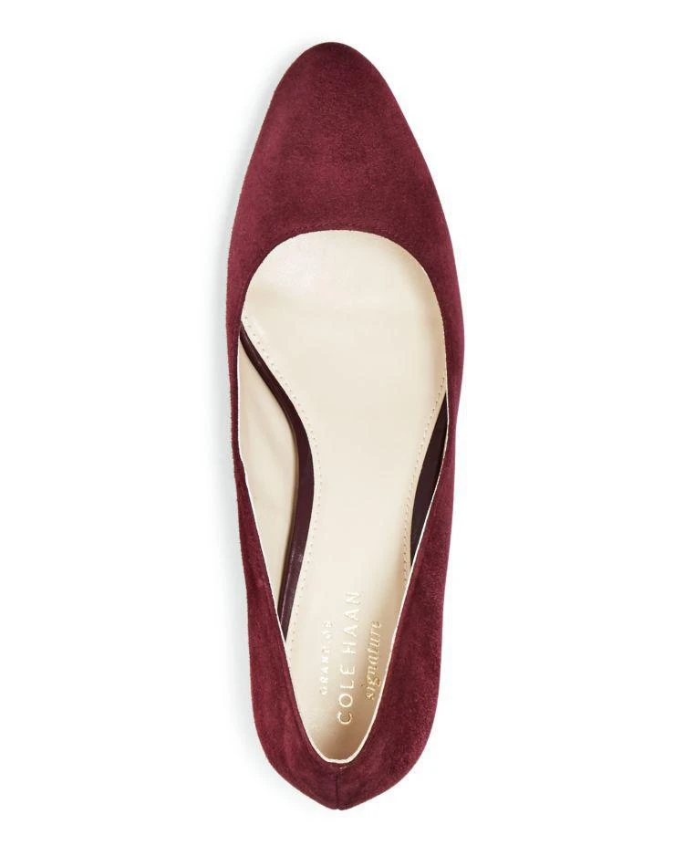 商品Cole Haan|Cole Haan Women's Justine Suede Block Heel Pumps,价格¥544,第3张图片详细描述